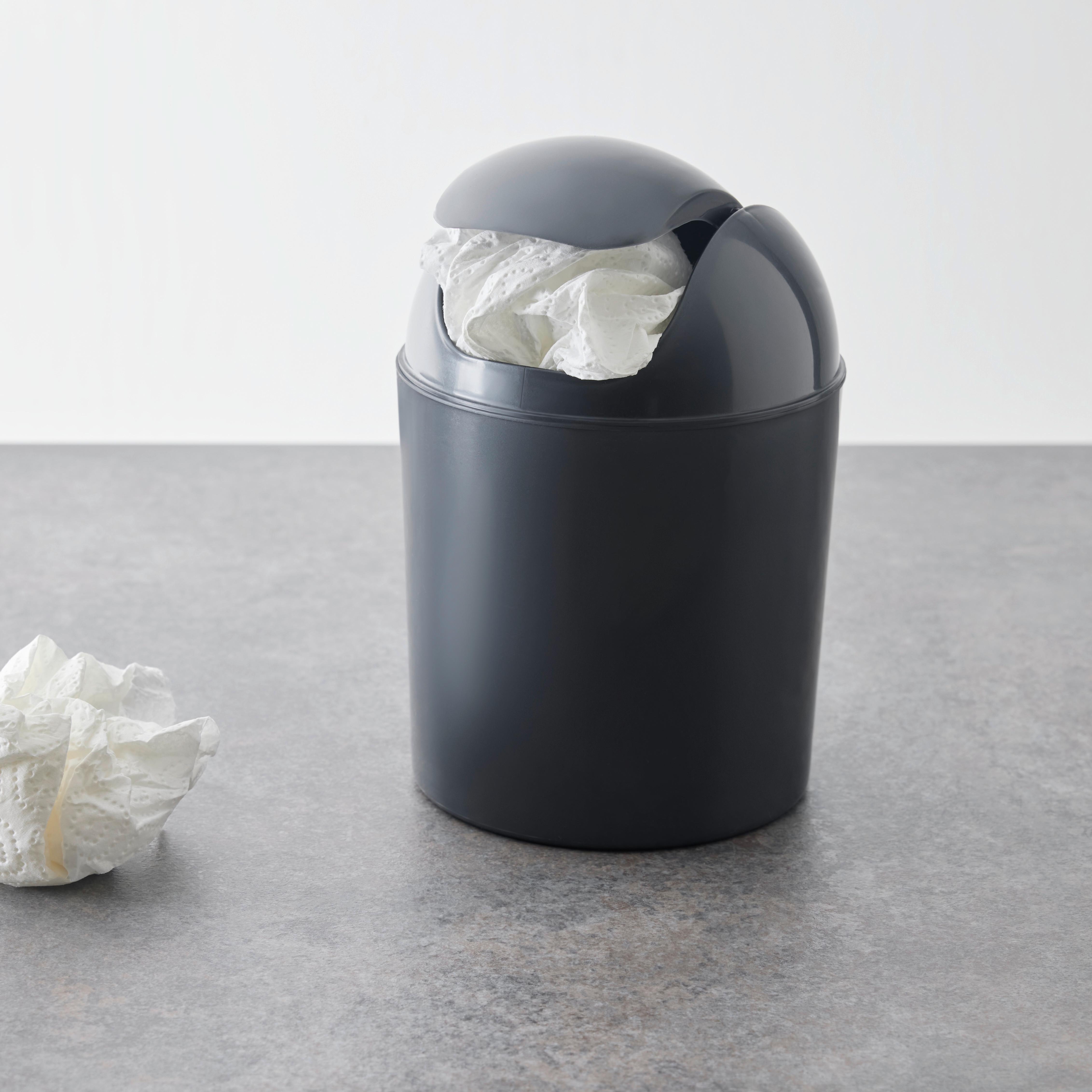 Tischabfalleimer Manuela Anthrazit ca. 1,7 l - Anthrazit, KONVENTIONELL, Kunststoff (13,5/20cm) - Based
