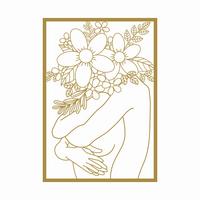 Wanddeko Gold ca. 30x43cm - Goldfarben, KONVENTIONELL, Metall (30/43cm) - Modern Living
