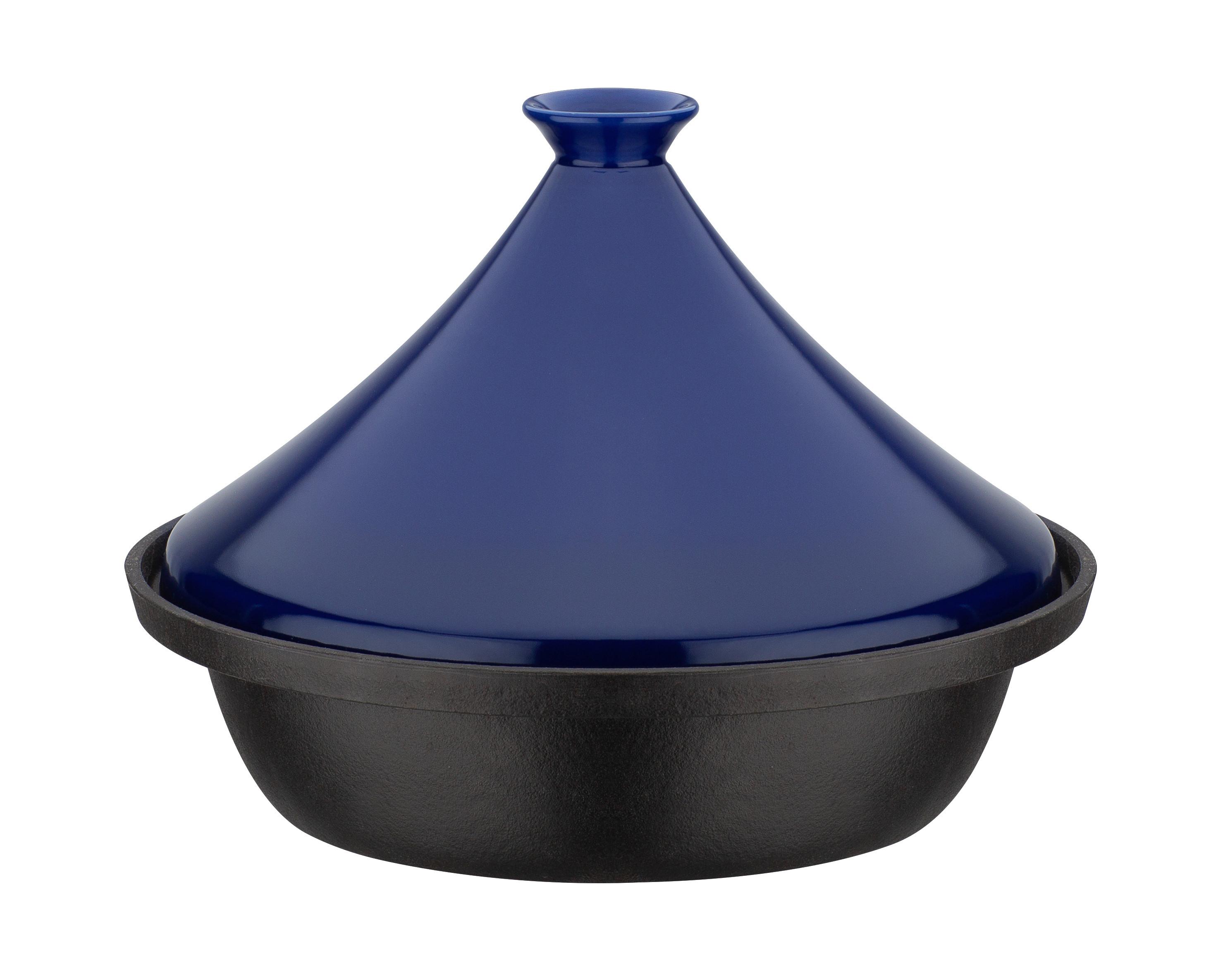 Lonec Za Dušenje Tajine Blue - modra/črna, Basics, kovina/keramika (30cm) - GSW
