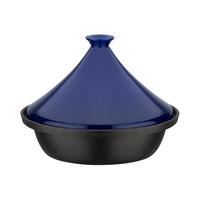Lonec Za Dušenje Tajine Blue - modra/črna, Basics, kovina/keramika (30cm) - GSW