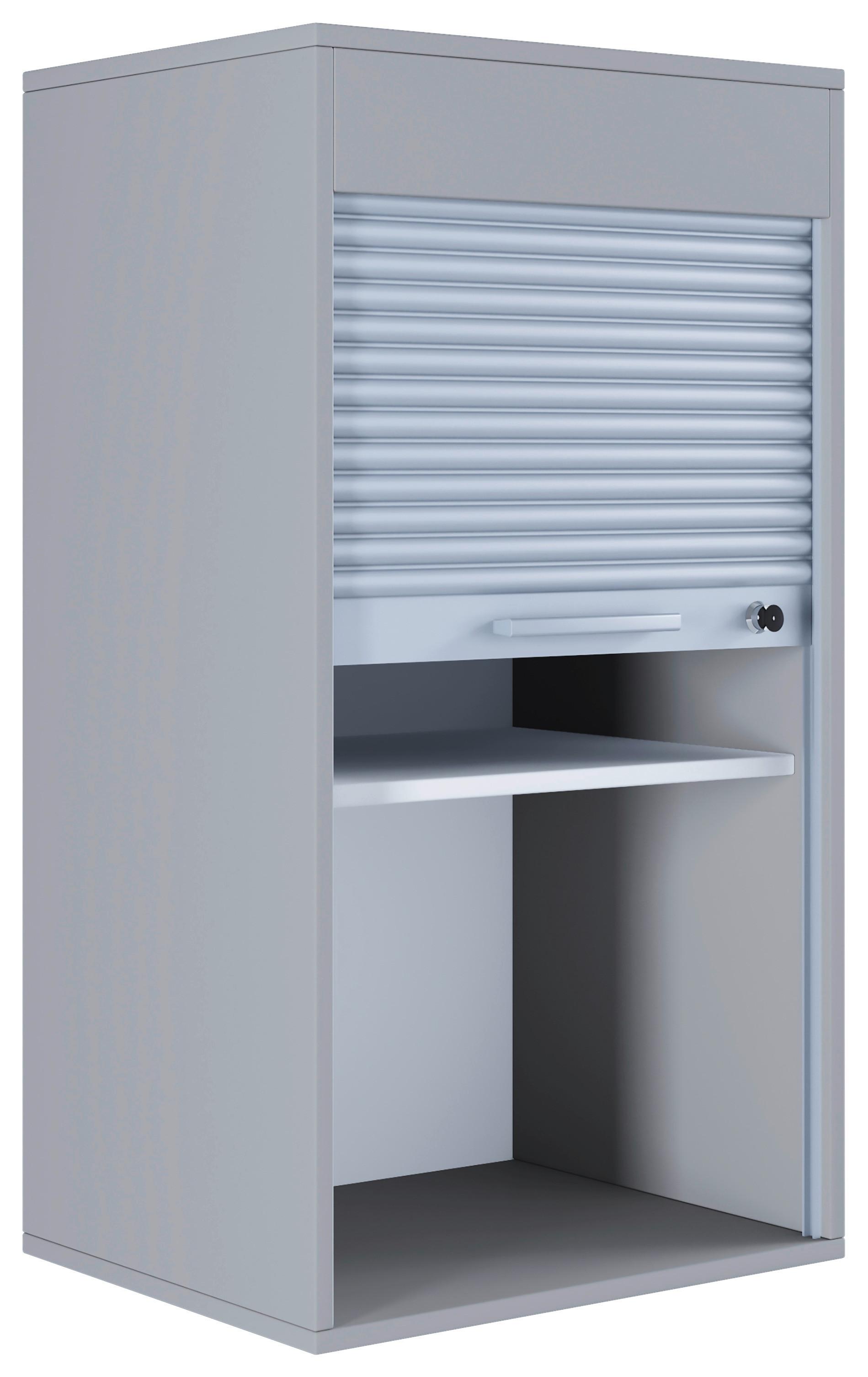 Aktenschrank Aktos L Grau - Grau, MODERN, Holzwerkstoff/Kunststoff (50/93/40cm) - MID.YOU