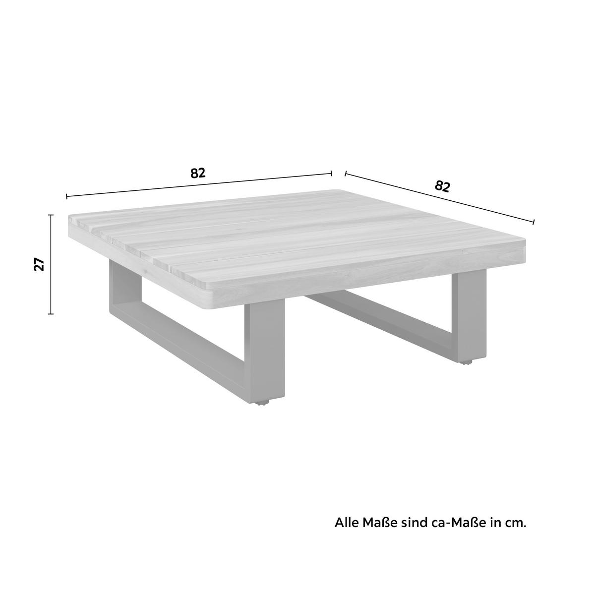 Lounge Garnitura Gabriel - boja akacije, Prirodno, drvo/metal (82/82/27cm) - Mömax