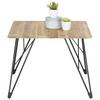 SOFFBORD CASABLANCA -BASED- - svart/ekfärgad, Modern, metall/trä (60/60/46cm) - Based