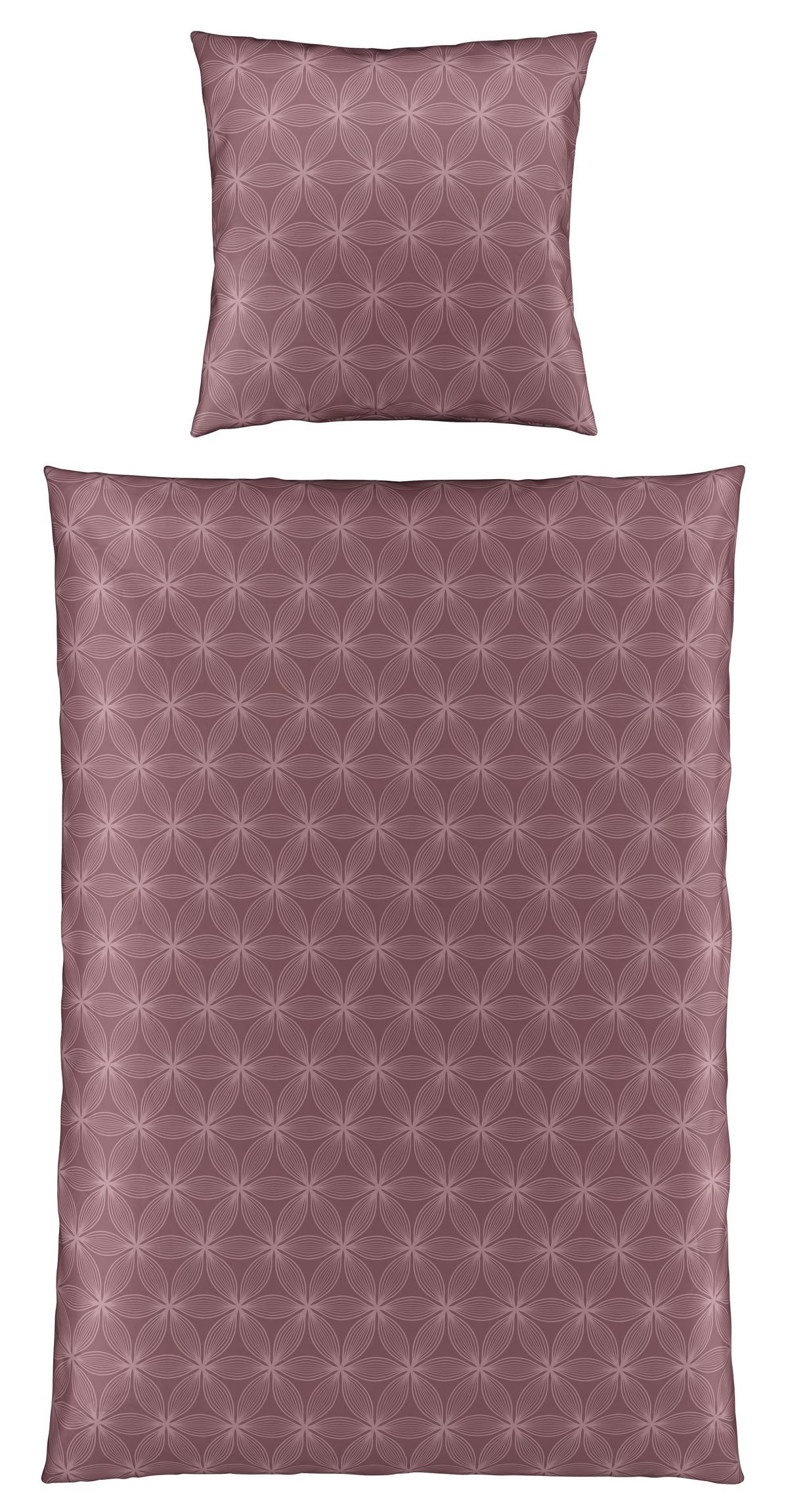 Bettwäsche Alex Design in Beere ca. 135x200cm - Beere, MODERN, Textil (135/200cm) - Premium Living