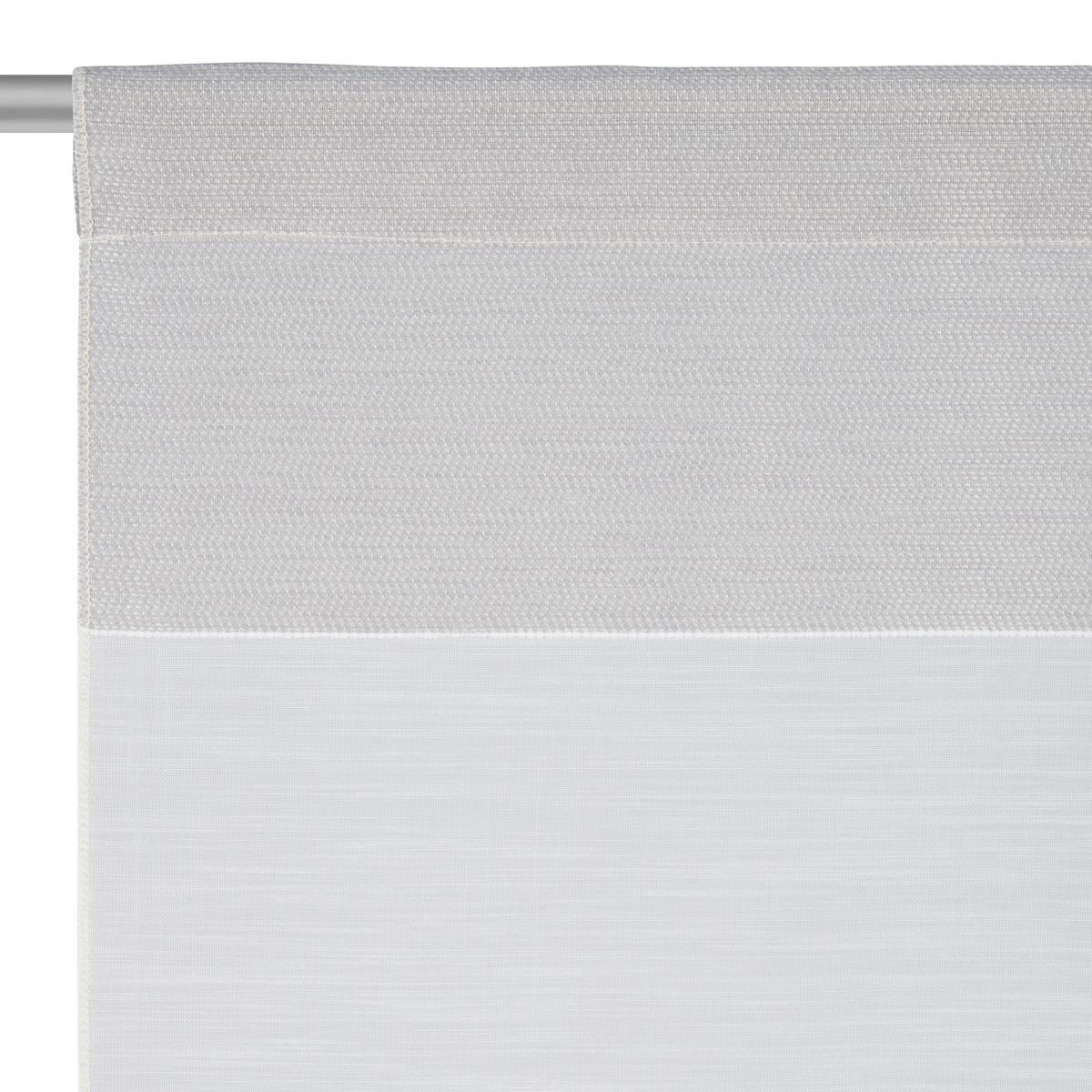 KOMPLET KRÓTKICH FIRAN RENDUR - biały/szary, Basics, tkanina (30/80cm) - Esposa