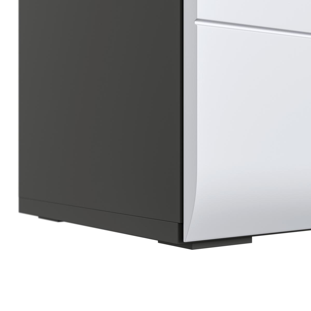 Visoki Element Pearl New - bijela/antracit, Konvencionalno, drvni materijal/plastika (40/188,5/29,6cm)