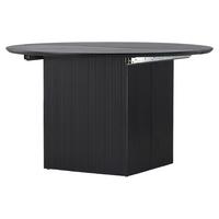 ESSTISCH MATILDA - Schwarz, Design, Holz/Holzwerkstoff (180/130/75cm) - Livetastic