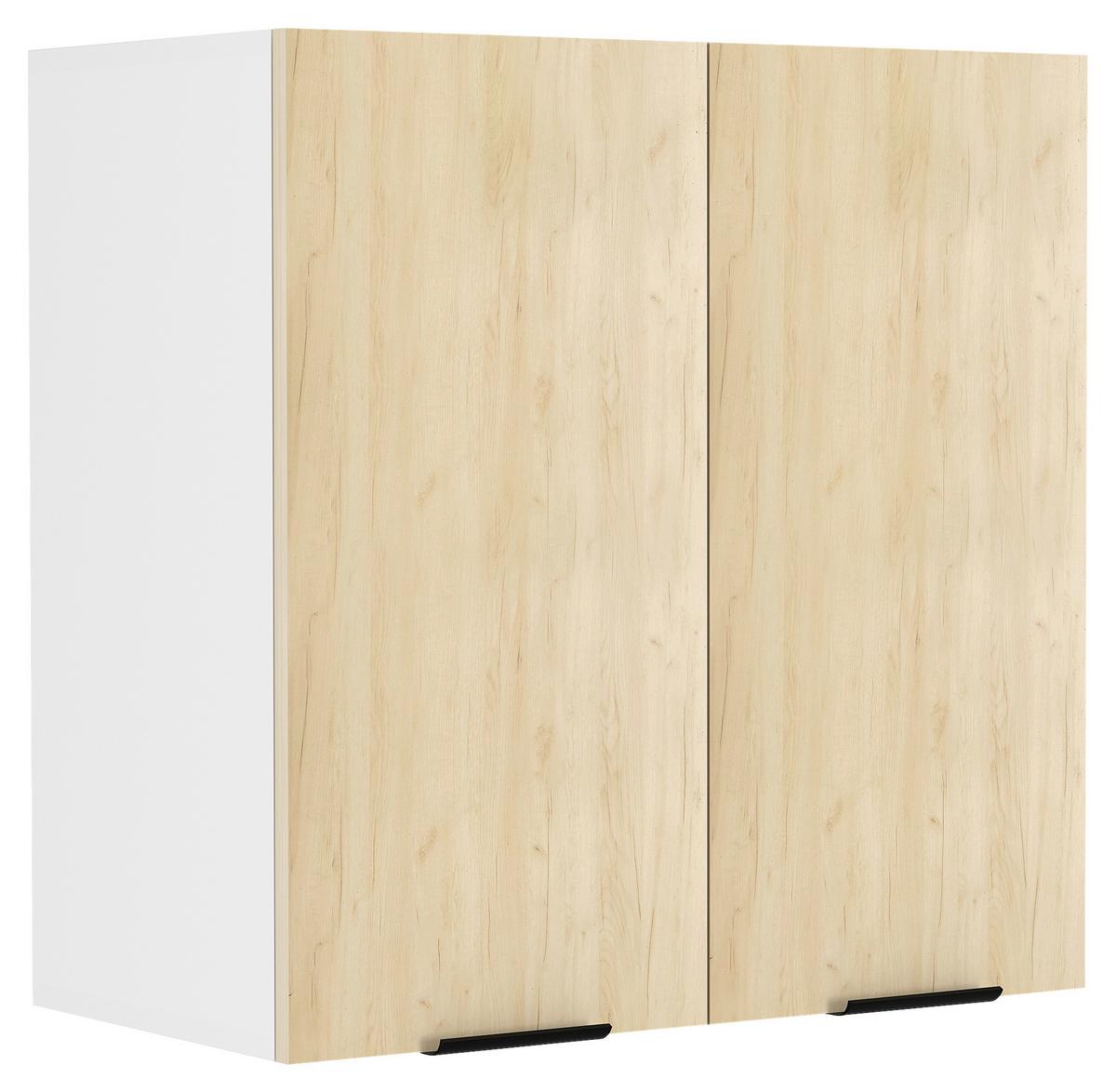 KÜCHENOBERSCHRANK FASOLA - Honigeiche/Weiss, Trend, Holzwerkstoff/Kunststoff (60/60/31cm) - MID.YOU