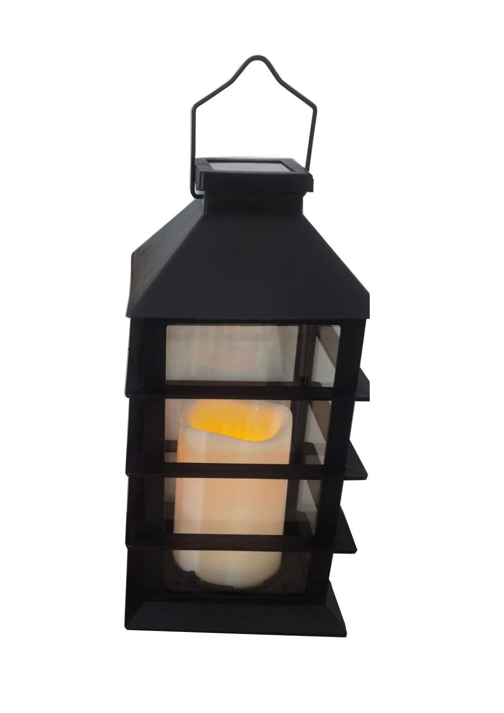 Solarleuchte Julika in Schwarz - Schwarz, MODERN, Kunststoff (14/14/34cm) - Modern Living