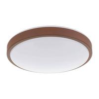 Deckenleuchte 31221 Lezuza Mokka/weiss - Weiss/Mokka, Basics, Kunststoff/Metall (32,5/9cm) - Eglo