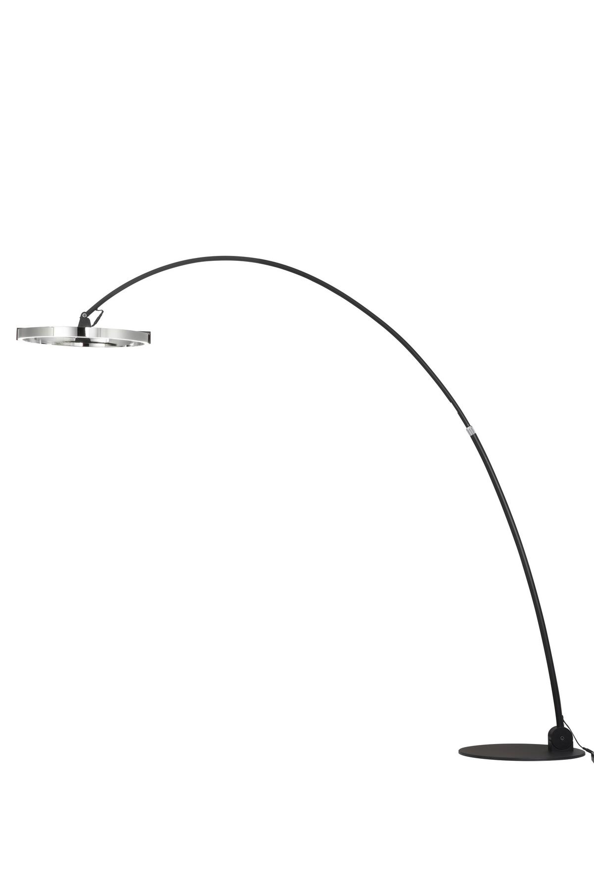 LAMPA STOJĄCA LED DRITO - przejrzysty/czarny, Trend, tworzywo sztuczne/metal (203/50/205,5cm) - Dieter Knoll