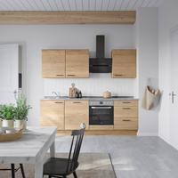 Küchenleerblock Structura High o. Geräte Eiche - Schieferfarben/Eichefarben, MODERN, Holzwerkstoff/Metall (240cm) - Nobilia