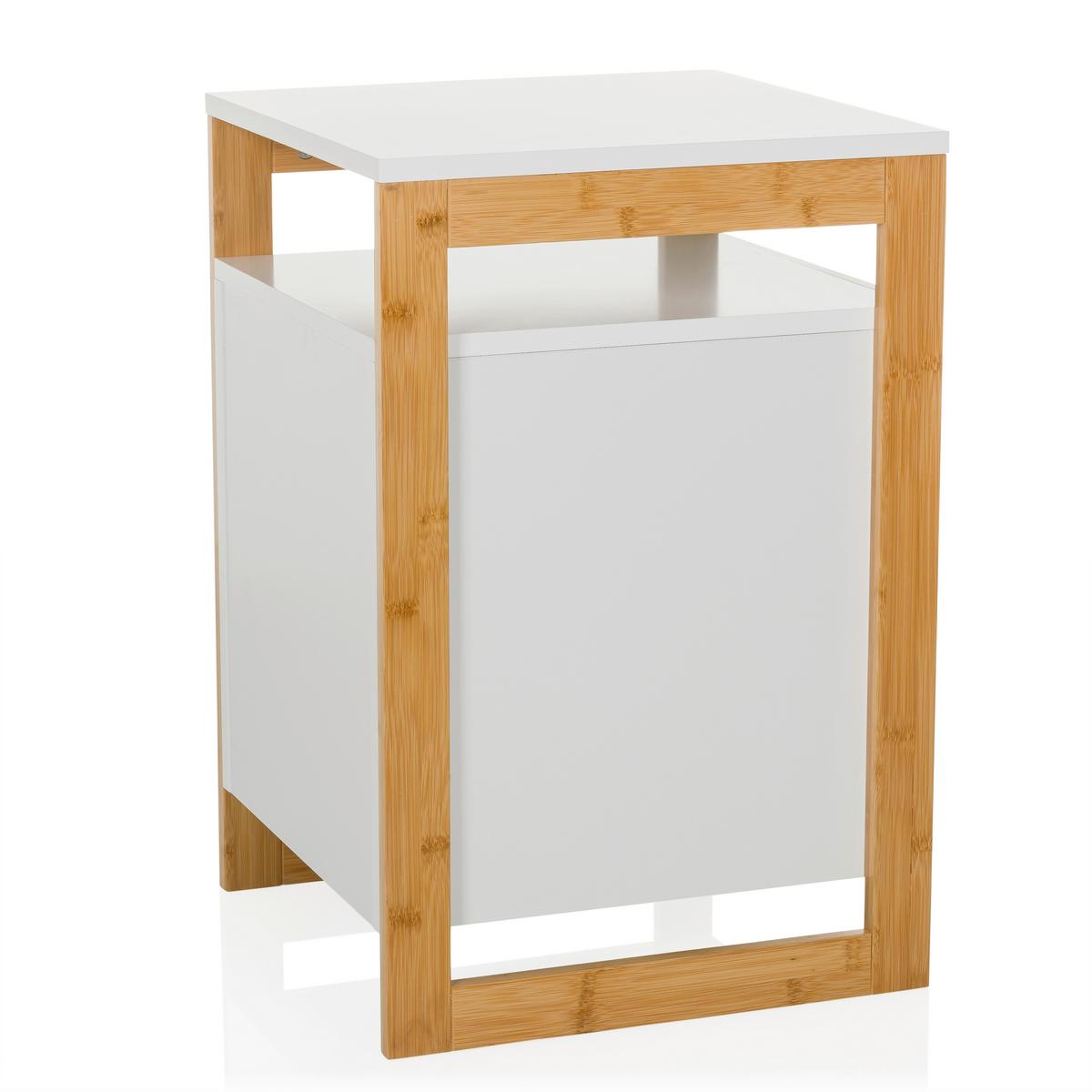 Mizica Tarolo, Bela - svetlo rjava/bela, Moderno, leseni material (40/60/40cm) - MID.YOU