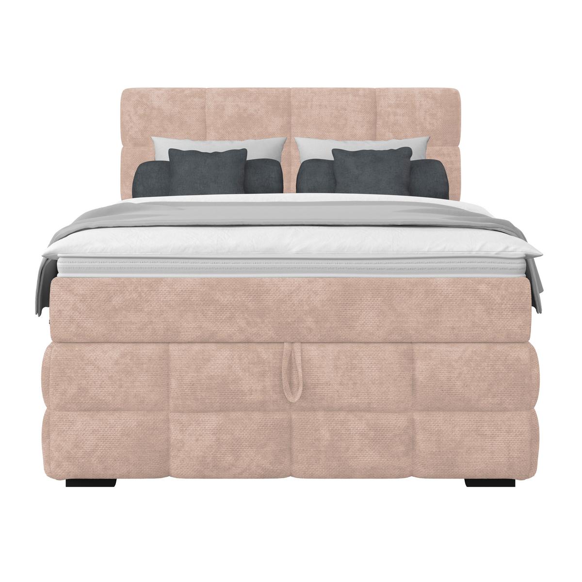 PAT BOX VEGA - bej/alb, Trend, lemn/textil (120/200cm) - Modern Living