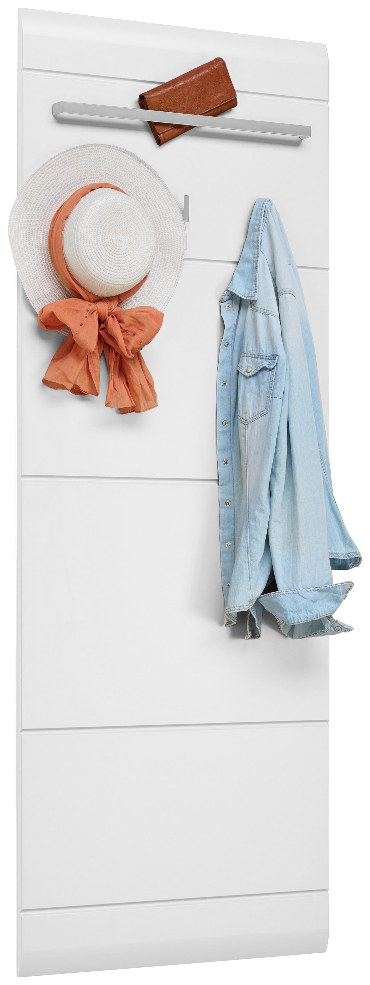 Panou cuier Auris - alb, Modern, material pe bază de lemn (60/162,2/1,9cm) - Modern Living