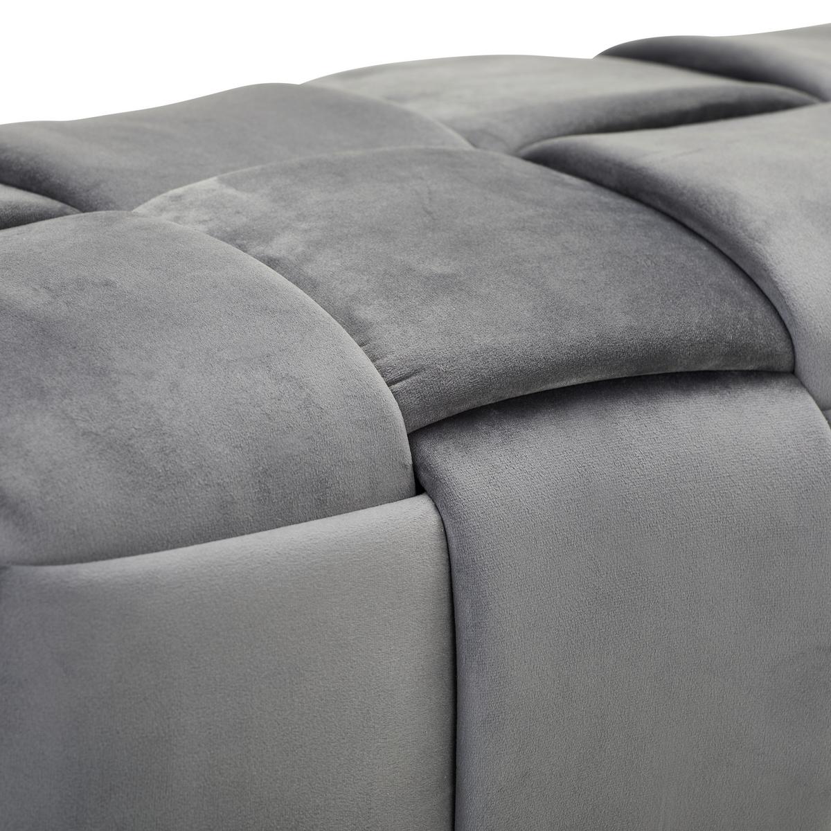 ŁAWKA LUCA - ciemnoszary, Trend, tkanina (108/43/44cm) - Xora