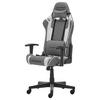 GAMINGSTOL PRINCE -EXKLUSIV- - vit/grå, Modern, textil/plast (70/126/70cm) - Dxracer