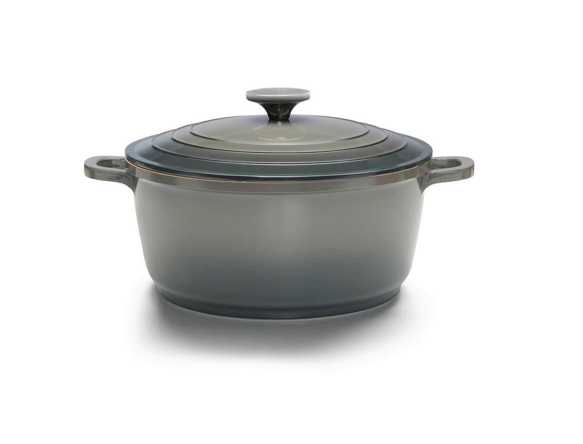 Cratiță cu capac ELISA 4,4L - gri, Konventionell, metal (24/11cm) - Modern Living