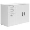 Comodă MULTI - alb, Modern, material pe bază de lemn (120/83/52cm) - Modern Living