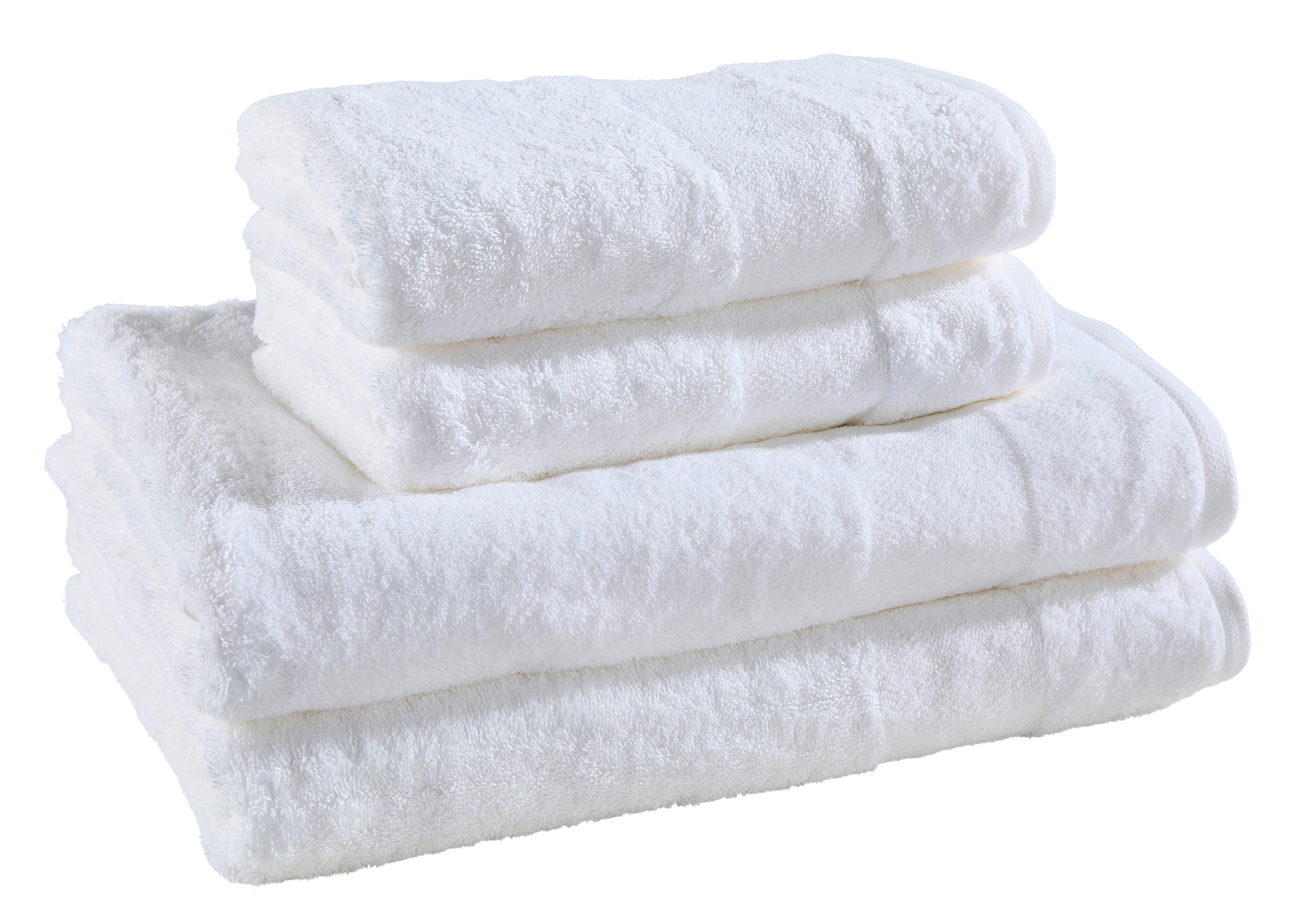 ZESTAW RĘCZNIKÓW FROTTE VILLEROY & BOCH 4 SZT. - biały, Basics, tkanina - Villeroy & Boch