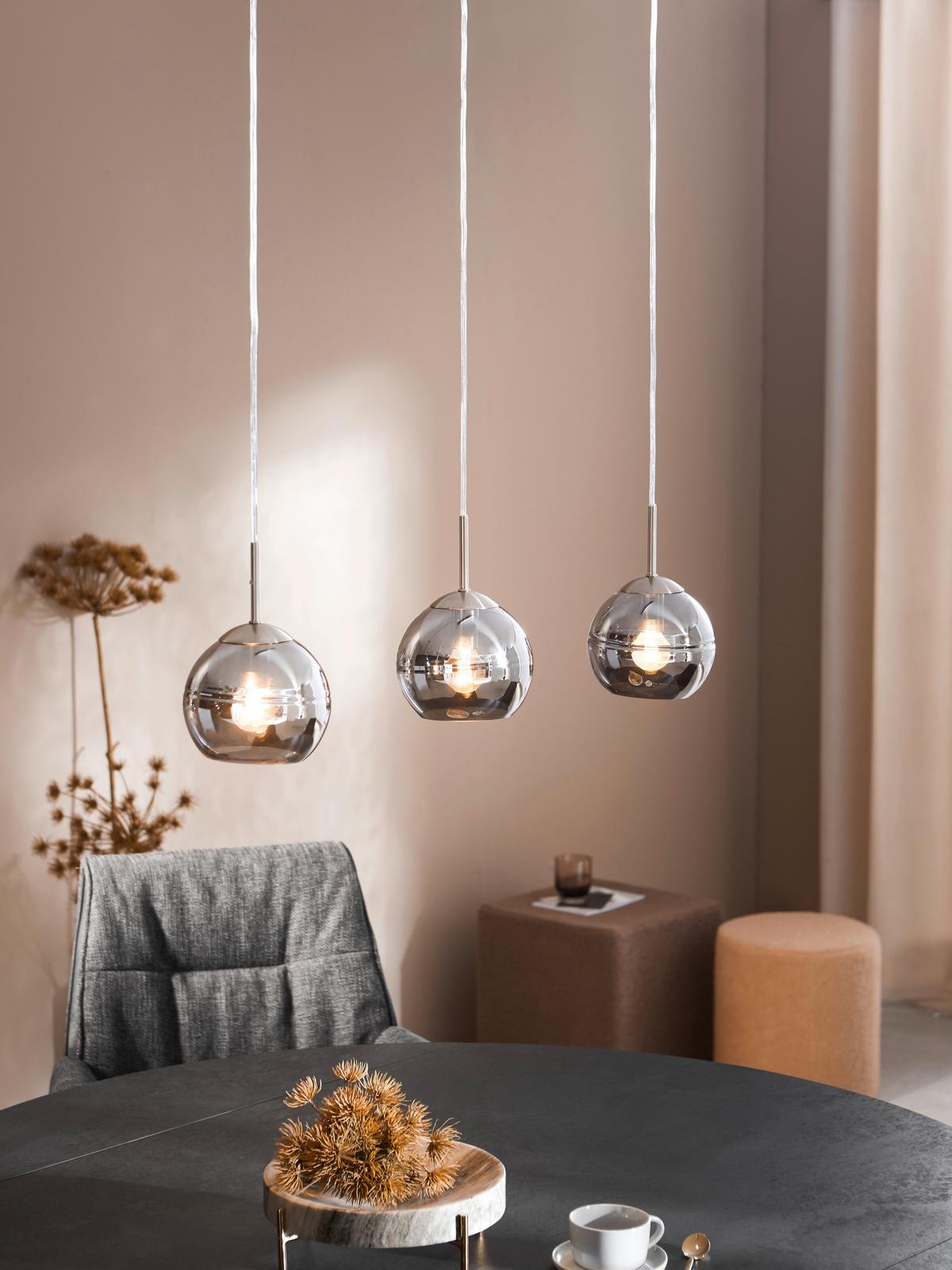 LAMPA WISZĄCA 96740 - TOKIO VILLEROY & BOCH - kolor srebrny/czarny, Design, metal/szkło (75/16/150cm) - Villeroy & Boch