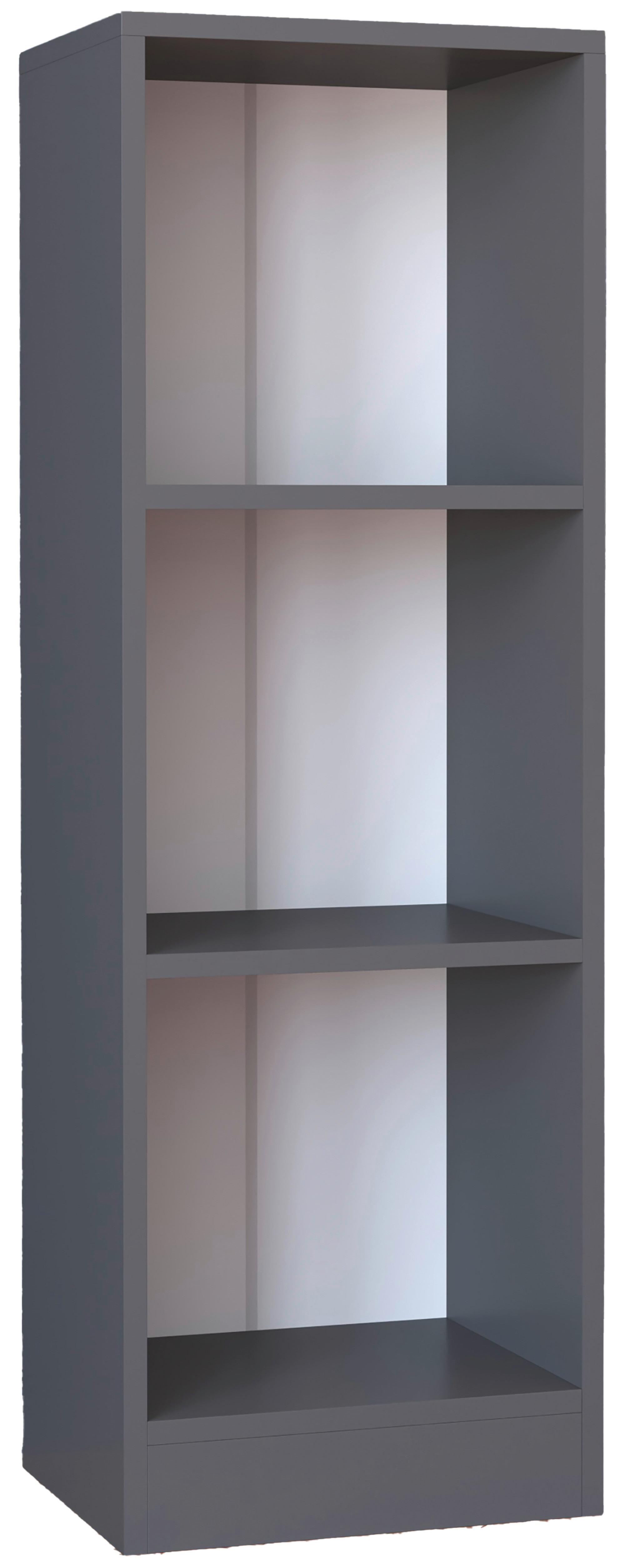 Regal Dilos, Siva - antracit, Moderno, leseni material (38/114/30cm) - MID.YOU