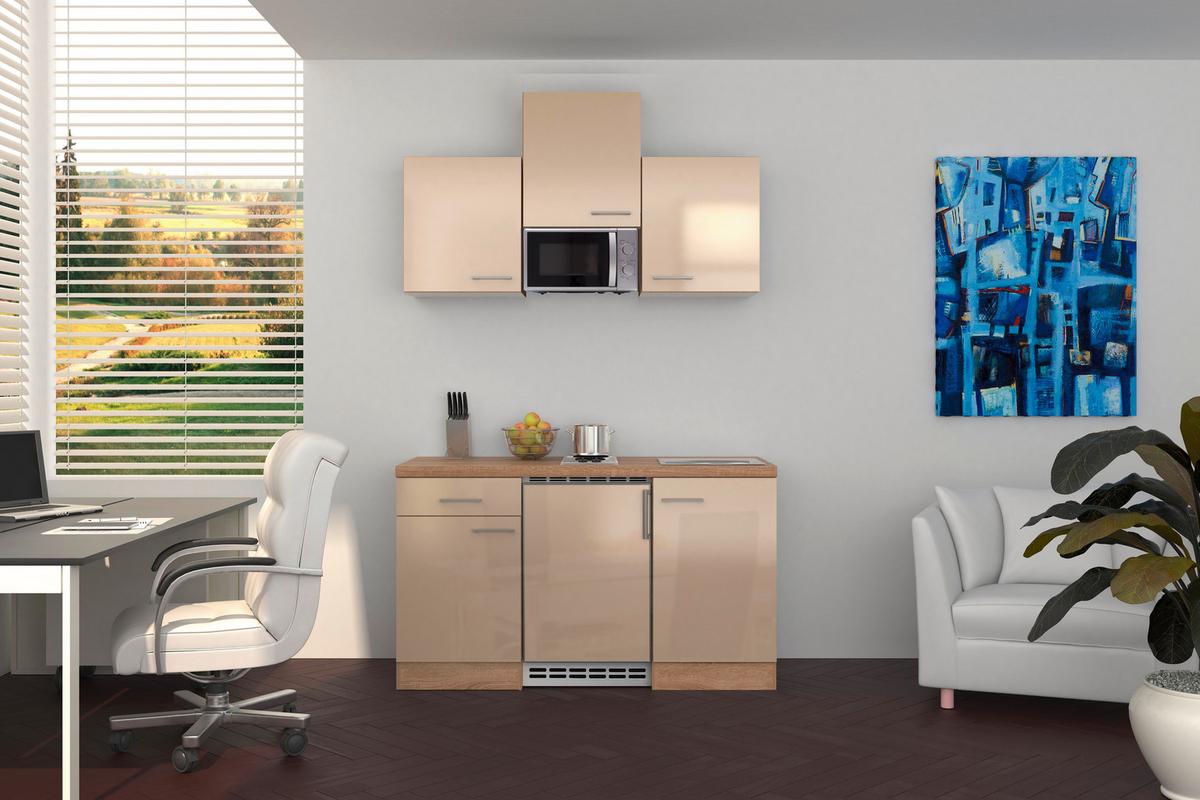 Blok Kuhinja S Aparatima Nepal G-150 - kašmir/boje oplemenjenog čelika, Moderno, drvni materijal/metal (150,5cm) - MID.YOU