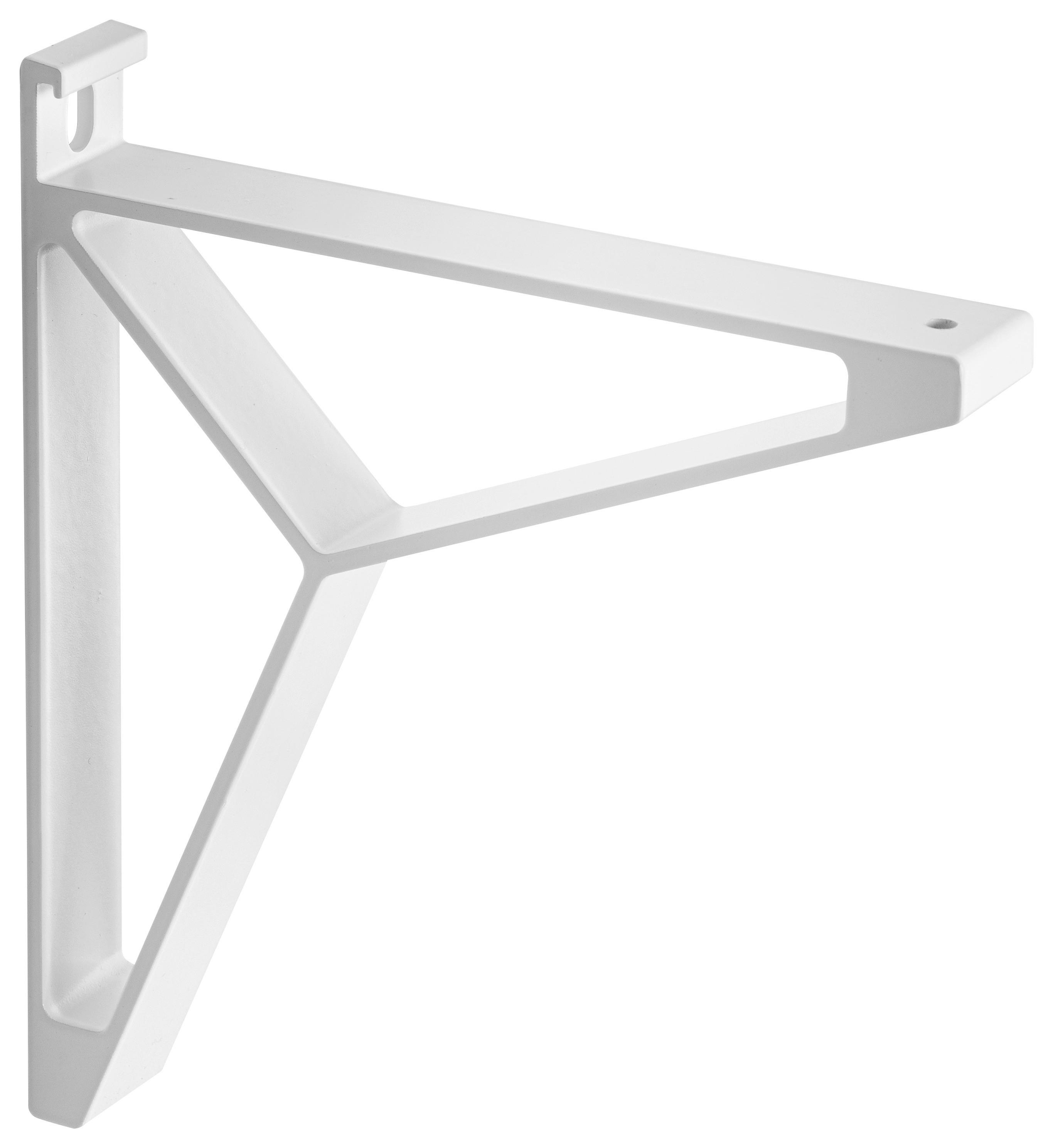 Stenski Nosilec Florence, Bela, Aluminij - bela, Moderno, kovina (16/2,5/18cm) - Mömax
