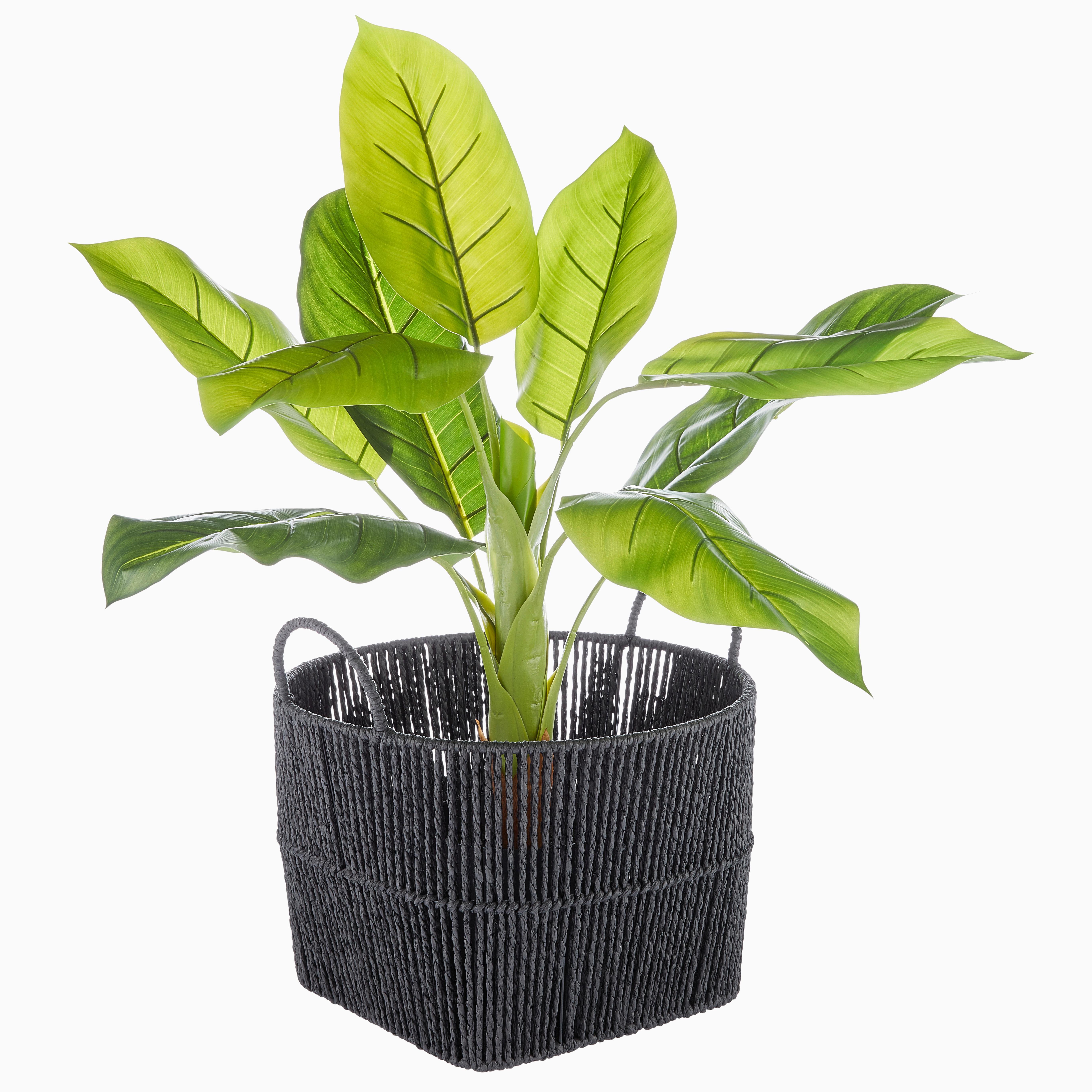 Kosár Aaron - fekete, fém/papír (32/29cm) - Modern Living
