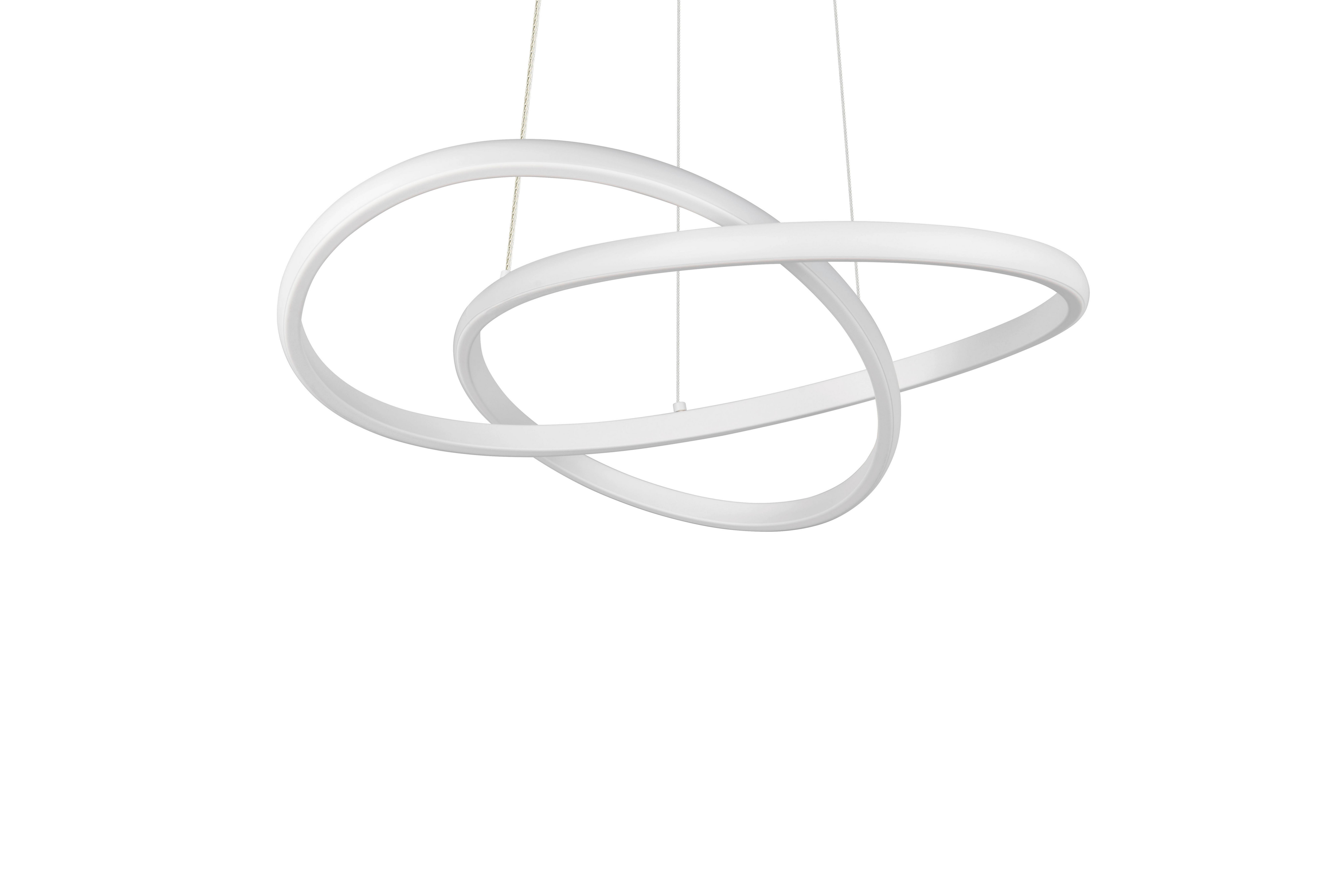 LED-HÄNGLAMPA MAXIMILIAN - vit, Klassisk, metall/plast (50/50/150cm) - Mömax