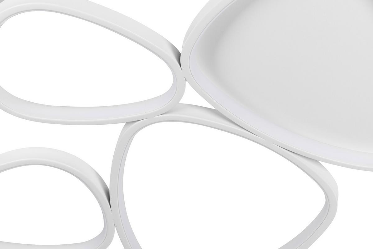 Plafonieră cu LED Whiti - alb, Modern, plastic/metal (109/55/5.2cm) - Mömax