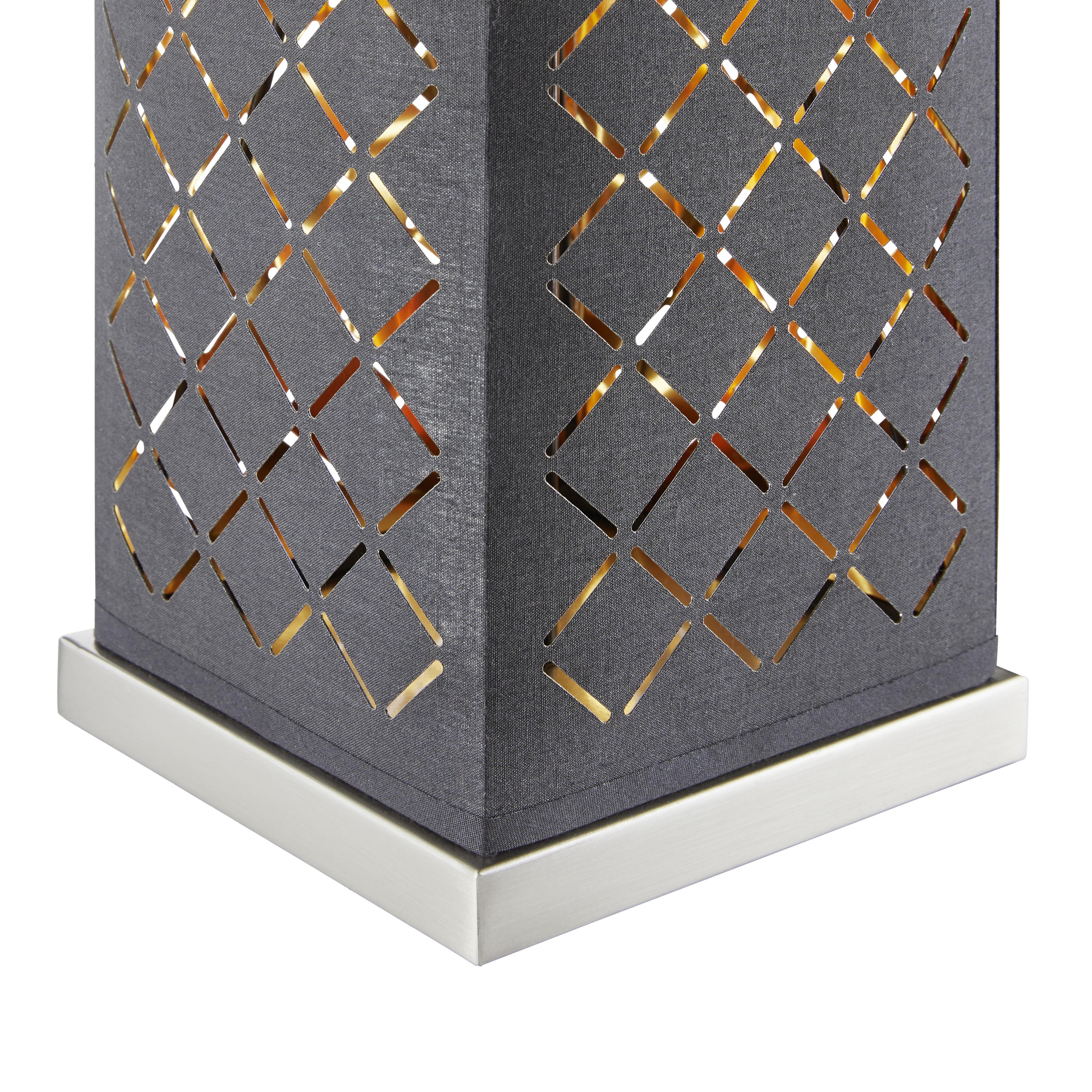 BORDSLAMPA ELIN - svart/nickelfärgad, Lifestyle, metall/textil (15/57cm) - Mömax