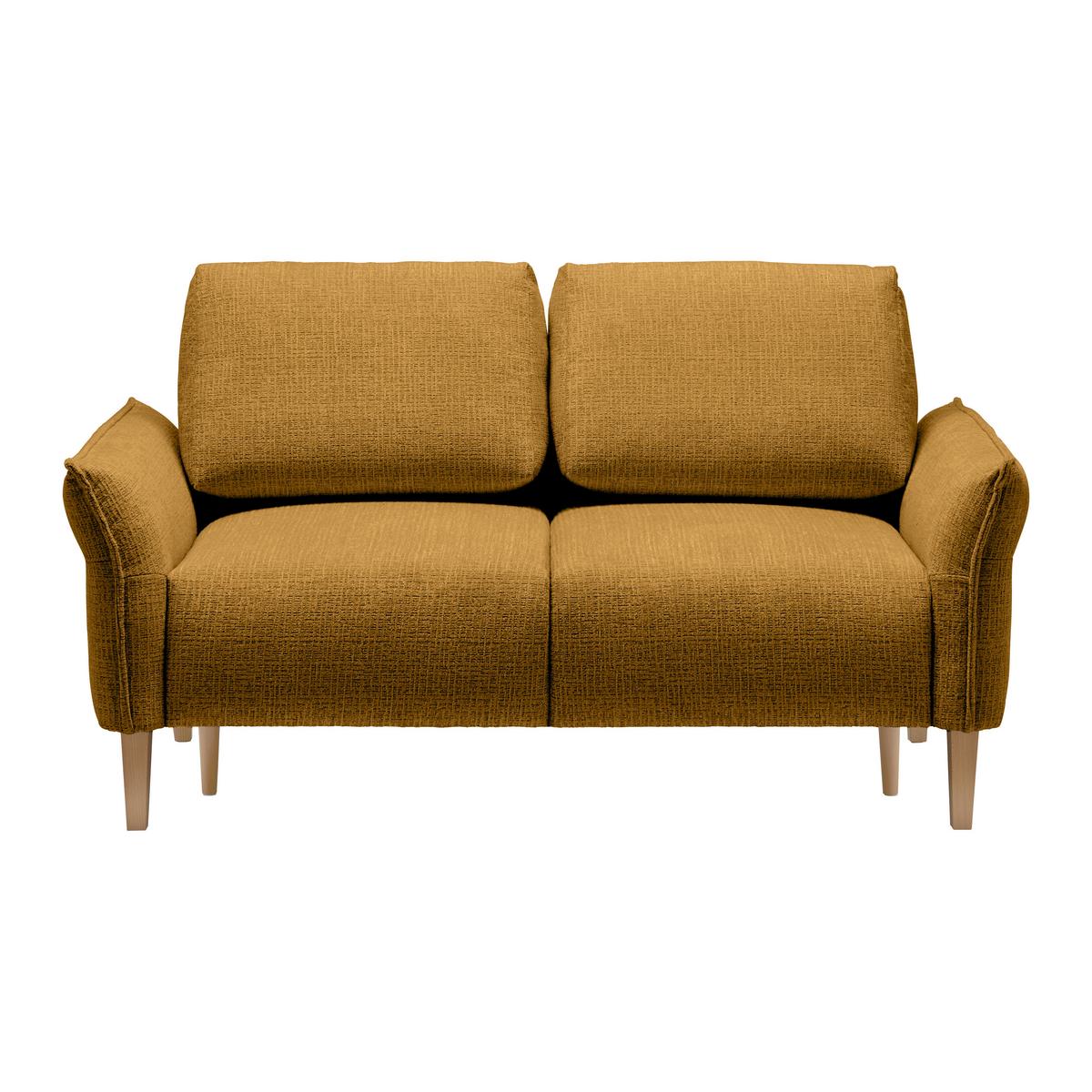 CANAPEA CU 2 LOCURI CUSTOM - galben muștar/crem, Modern, textil (150/85/92cm) - Mömax