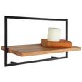 Wandregal Schwarz/akazienfarben - Schwarz/Akaziefarben, MODERN, Holz/Metall (65/35/25cm) - Modern Living Wandregal Schwarz/akazienfarben - Schwarz/Akaziefarben, MODERN, Holz/Metall (65/35/25cm) - Modern Living