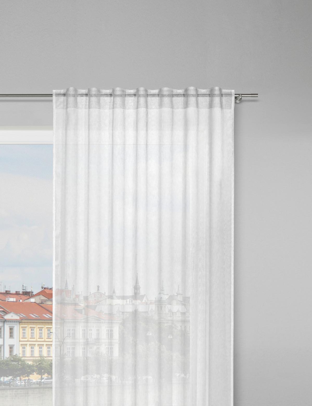 Fertigvorhang Rita Weiss 140x245cm - Weiss, Textil (140/245cm) - Modern Living