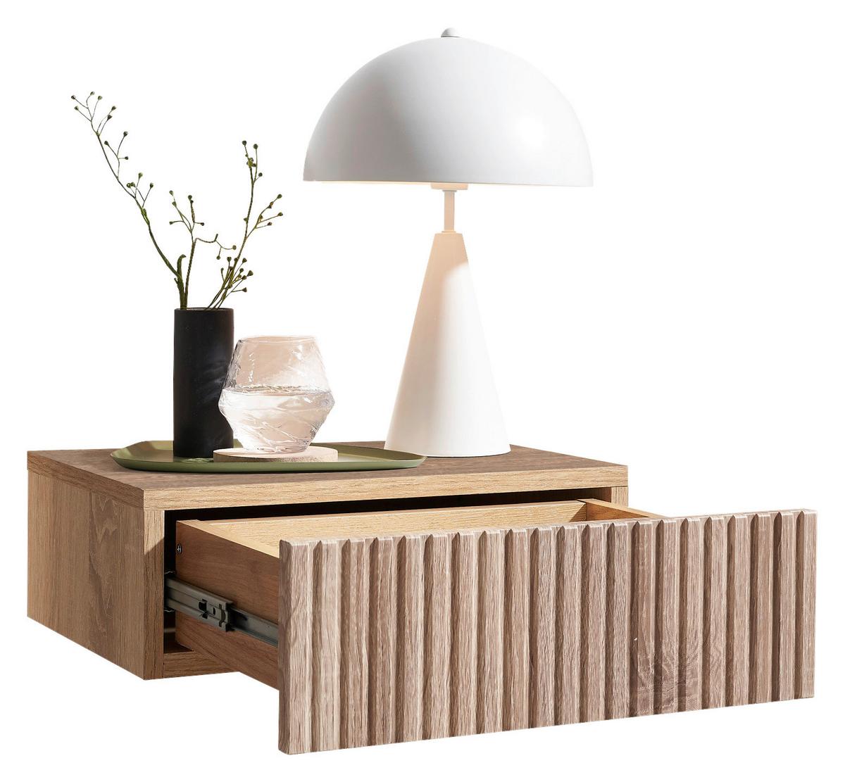 SZAFKA NOCNA TABONI - dąb artisan, Konventionell, materiał drewnopochodny (42/14/30cm) - Boxxx