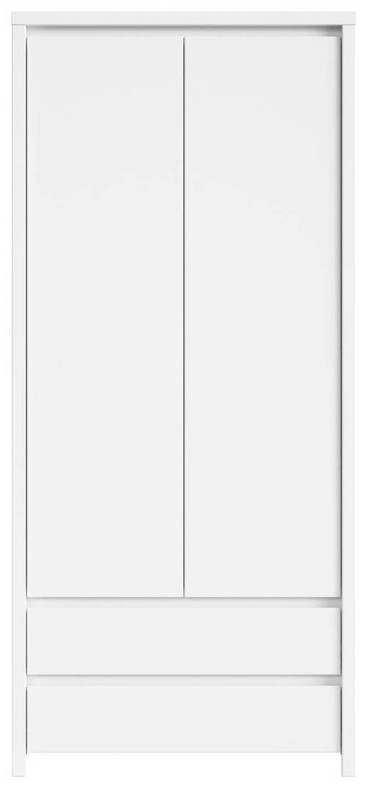 DULAP USI ROTATIVE KASPIAN - alb, Modern, material pe bază de lemn (90/200,5/55,5cm) - Modern Living