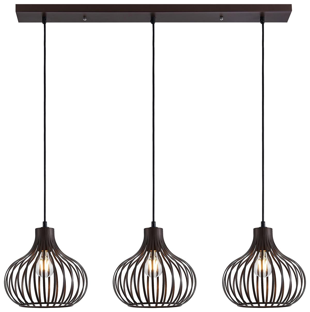 LAMPA WISZĄCA 333703116X MATEO - kolor rdzawy, Basics, metal (105/30/150cm) - Globo