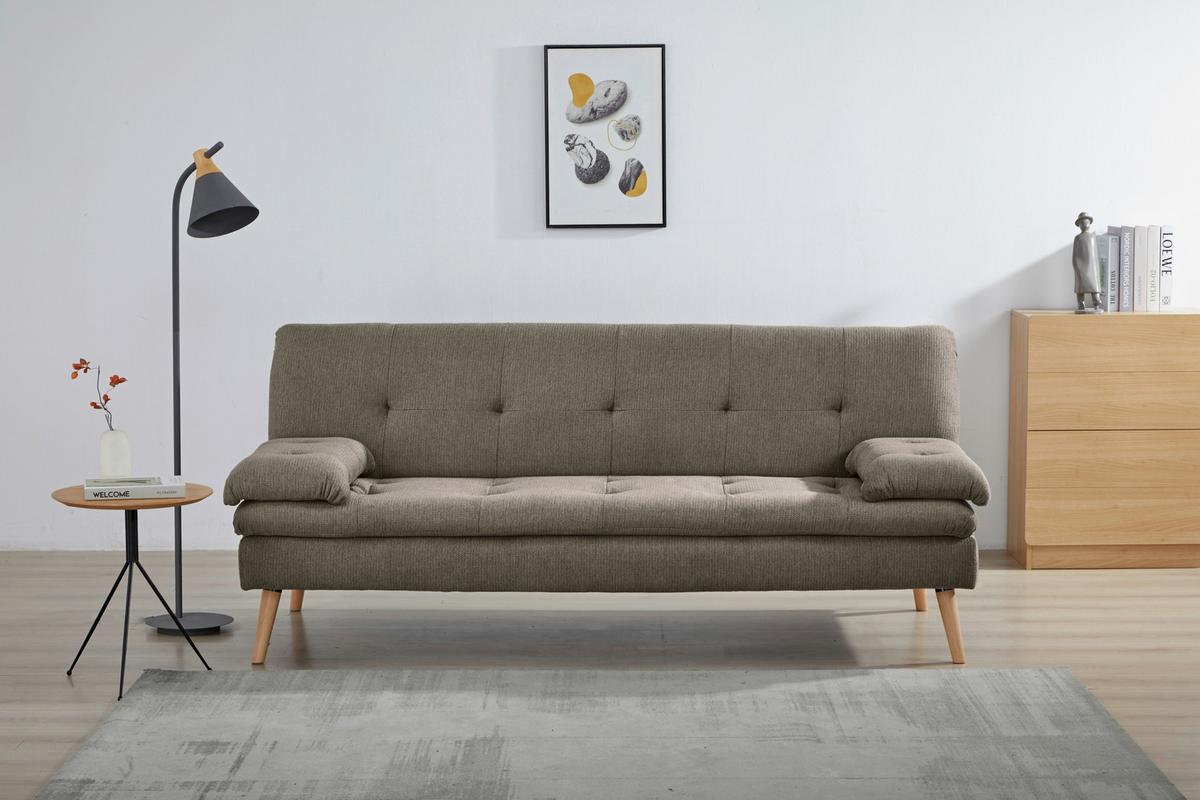 Zofa Armano, Posteljna Funkcija, Rjava - naravne barve/rjava, Basics, tekstil/les (190/83/87cm) - P & B