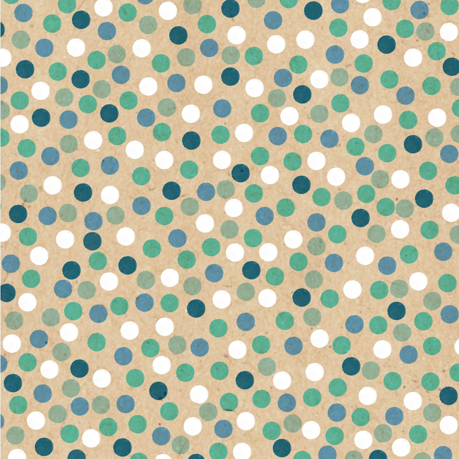 Serviette By Nature in Multicolor - Türkis/Hellbraun, MODERN, Papier (33/33cm)