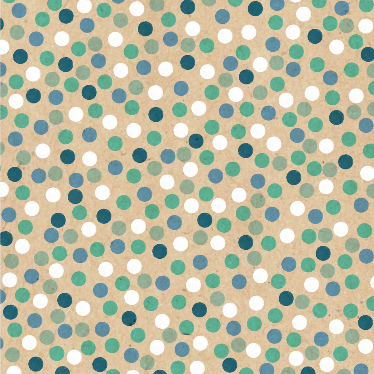 Serviette By Nature in Multicolor - Türkis/Hellbraun, MODERN, Papier (33/33cm)