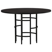 ESSTISCH COPENHAGEN - Schwarz, Design, Holzwerkstoff/Metall (115/115/74cm) - Livetastic