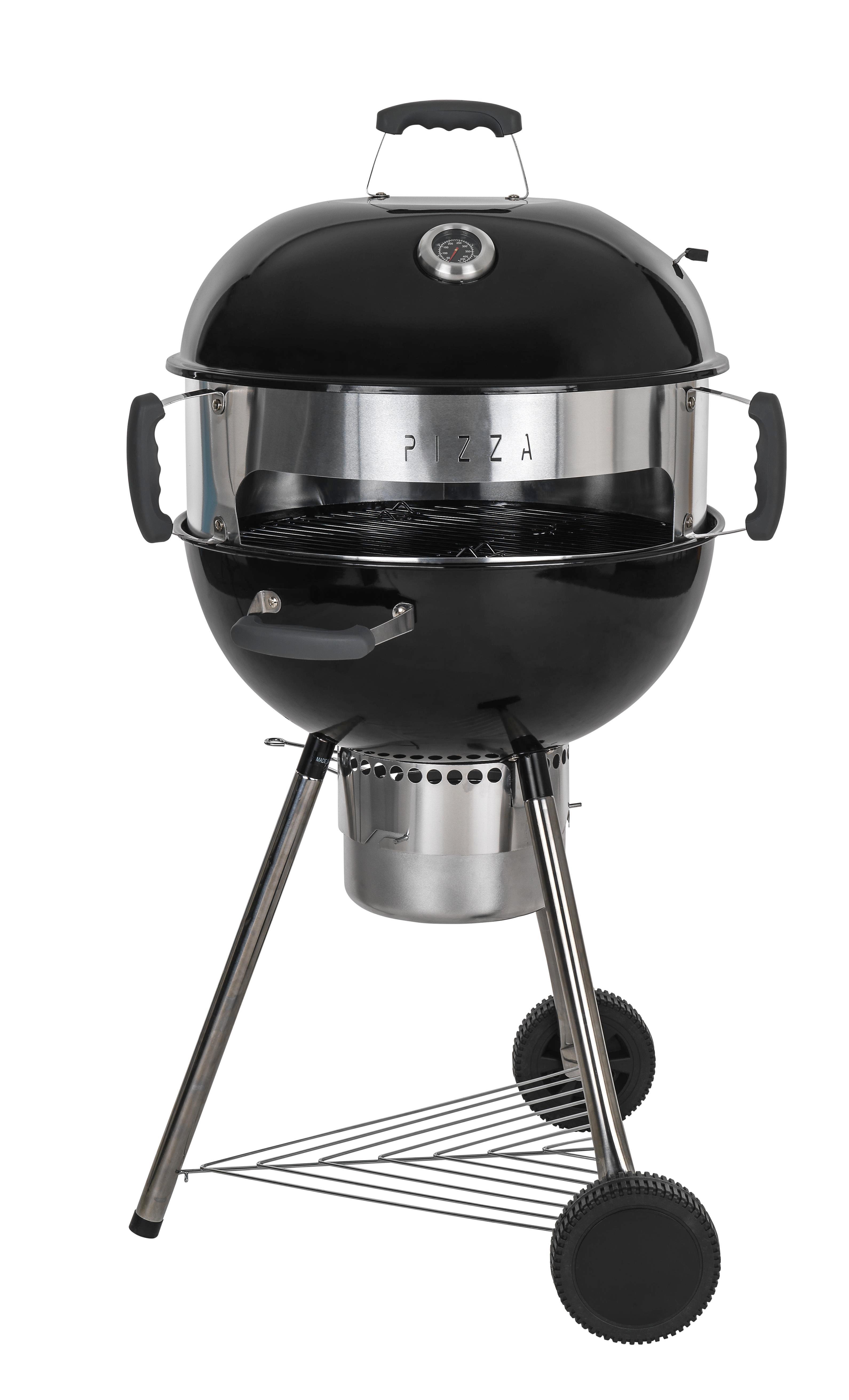 Kugelgrill Grillmax in Schwarz - Silberfarben/Schwarz, Kunststoff/Metall (71,5/124/58cm) - Mömax modern living