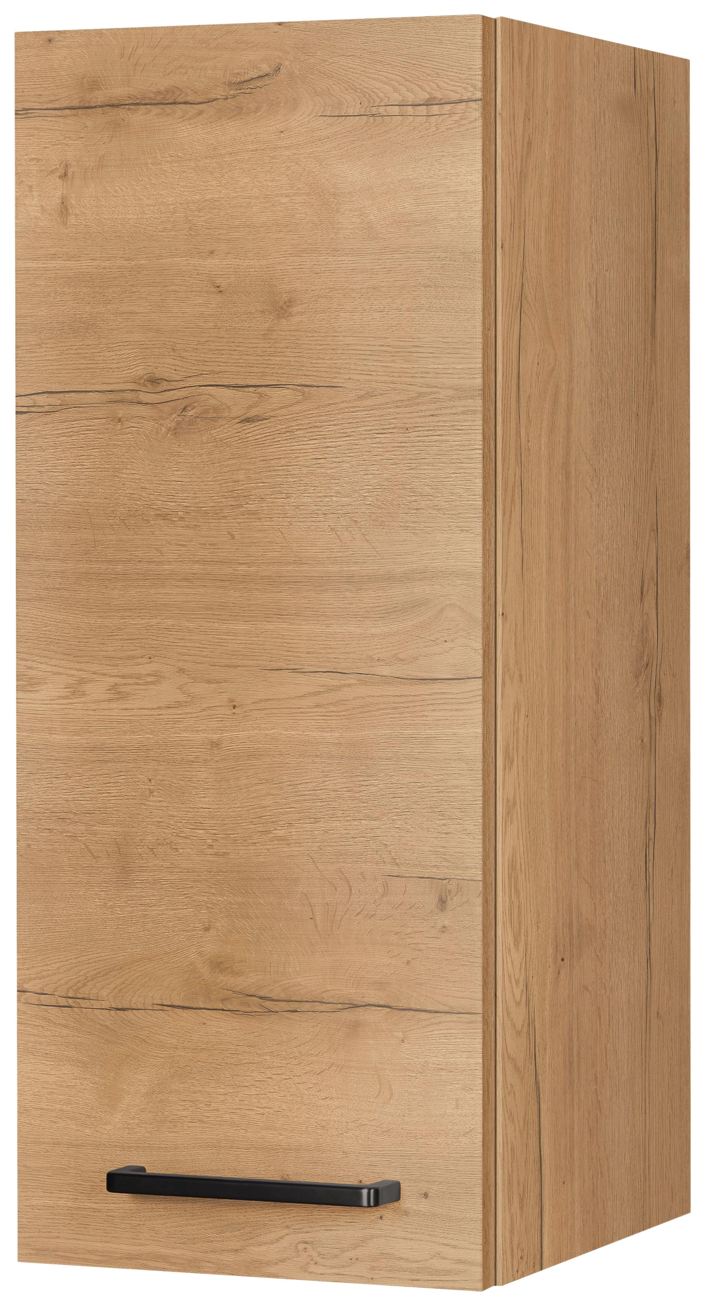 Küchenoberschrank Structura Eiche - Eichefarben/Schwarz, MODERN, Holzwerkstoff/Metall (30/72/35cm) - Nobilia