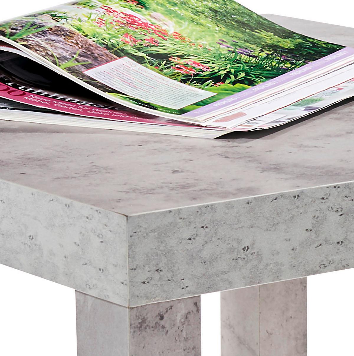 Klubska Mizica Nora, Siva - siva, Moderno, umetna masa/leseni material (55/42/55cm) - Mömax