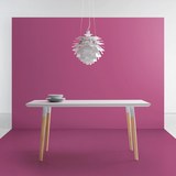 Esstisch Evlyn 160x80cm - Hellgrau/Naturfarben, MODERN, Holz/Metall (160/80/75cm) - Modern Living