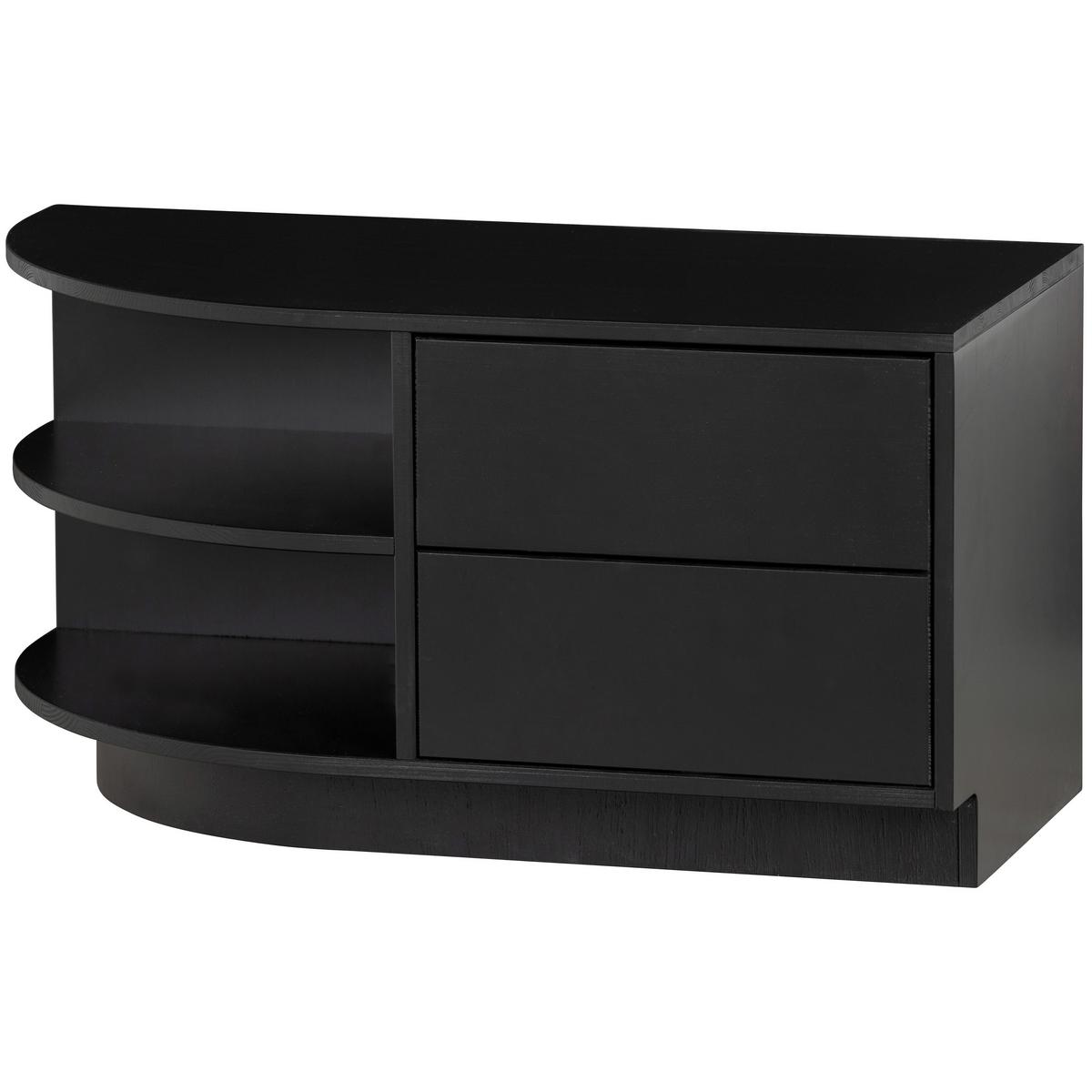 Lowboard Finca Schwarz - Schwarz, Design, Holz (78/40/40cm) - Livetastic