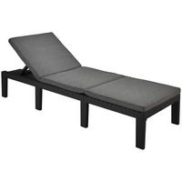 Napozóágy Haiti - antracit, műanyag (195/65/78cm) - Mömax