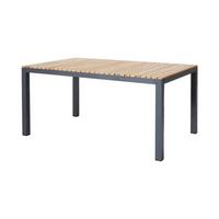 Gartentisch Mood Extreme Teakholz/Anthrazit rostfrei - Anthrazit/Teakfarben, KONVENTIONELL, Holz/Metall (167,5/100/74cm) - Gardenson