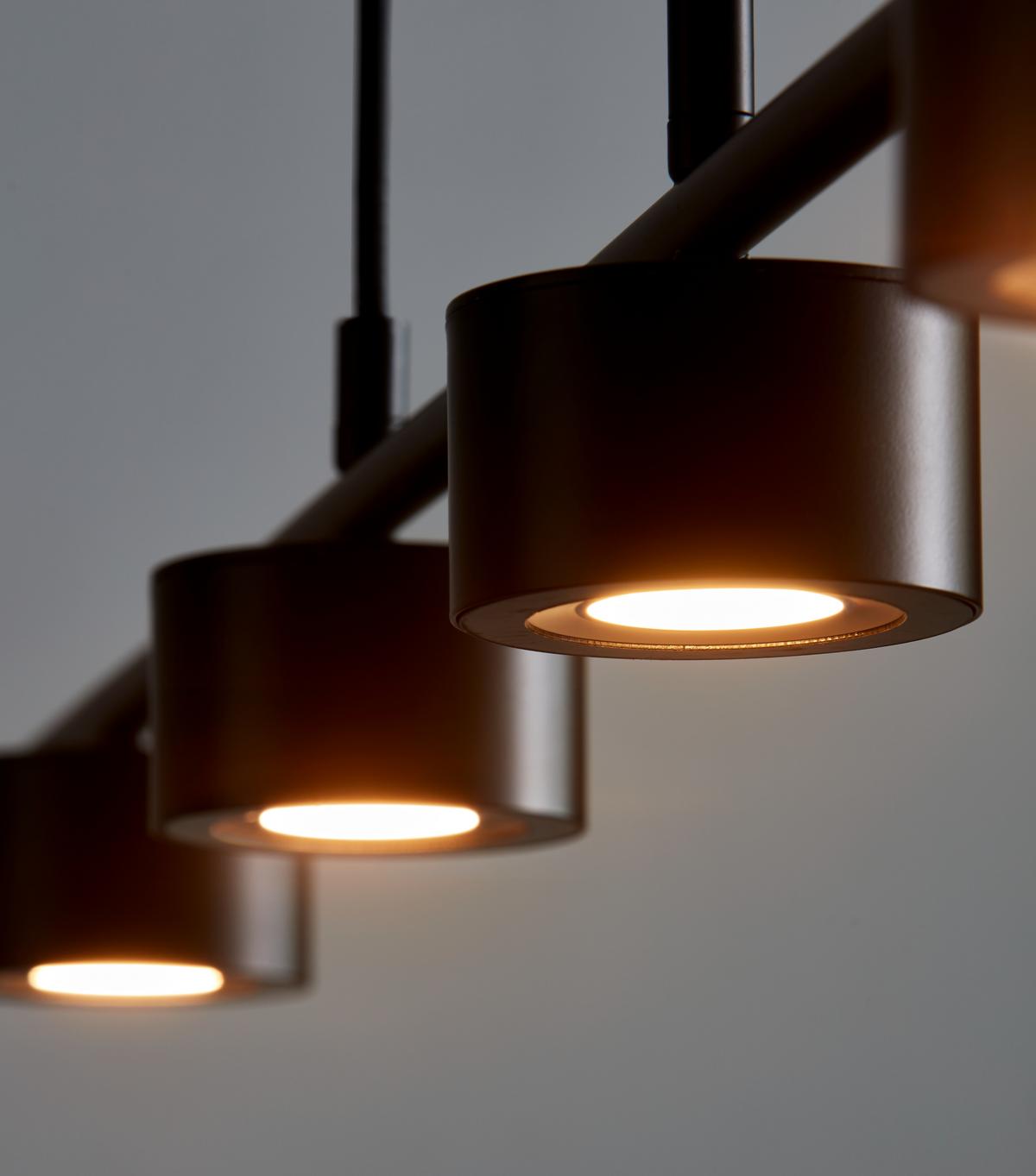 LAMPA WISZĄCA LED 2010813003 CLYDE PELA 4 LINE - czarny, Design, metal (115/8,5cm) - Nordlux